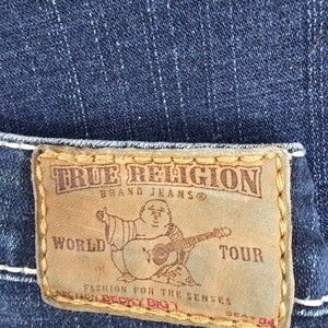 True Religion Jeans Becky Bootcut women 27 x 34” Denim Blue Jeans